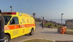  غرق طفل ورجل على شاطئ بحر تل ابيب شمال يافا